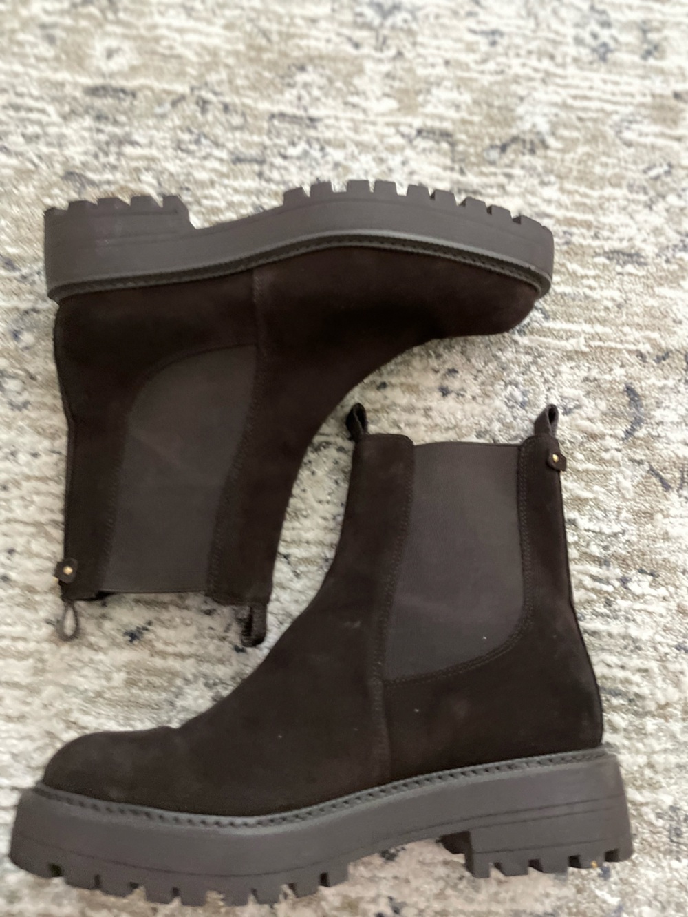 Sam Edelman Laguna Boots Size 8.5 Brown Suede Chelsea Boots - Picture 5 of 11